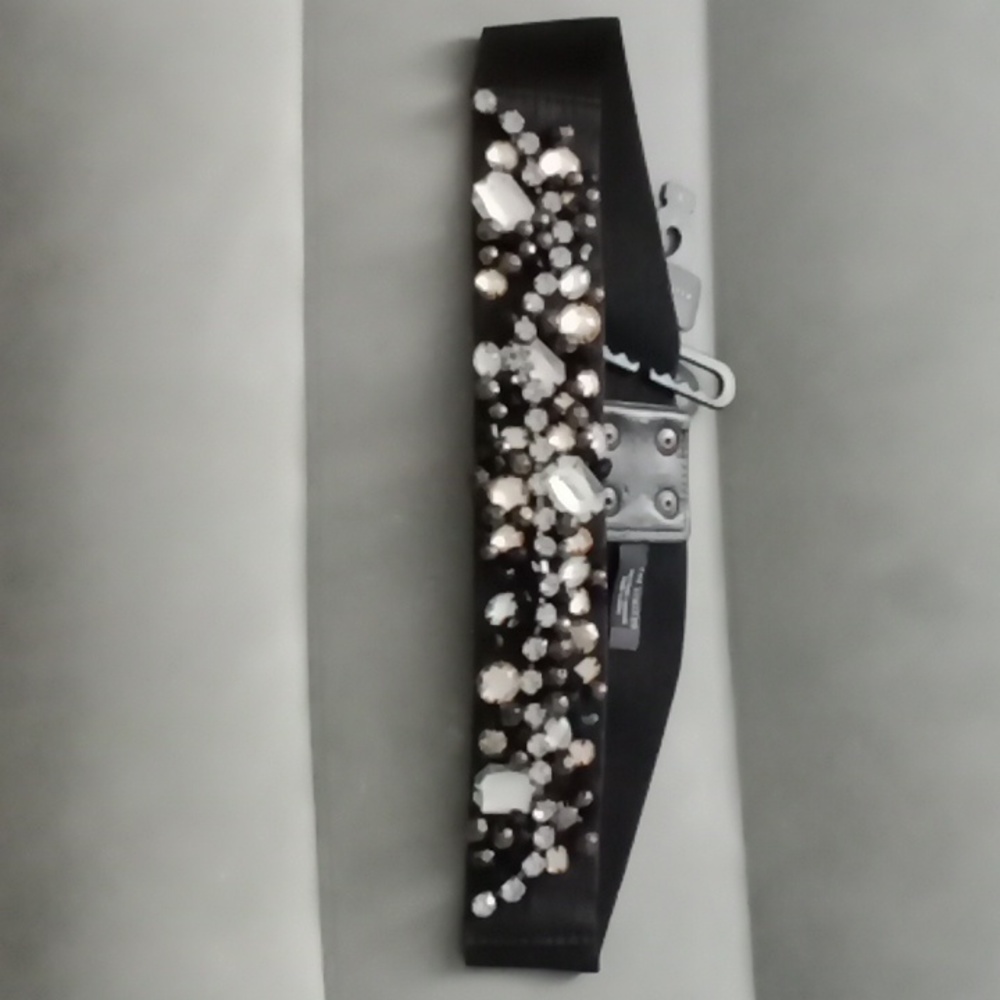 Black beaded belt.